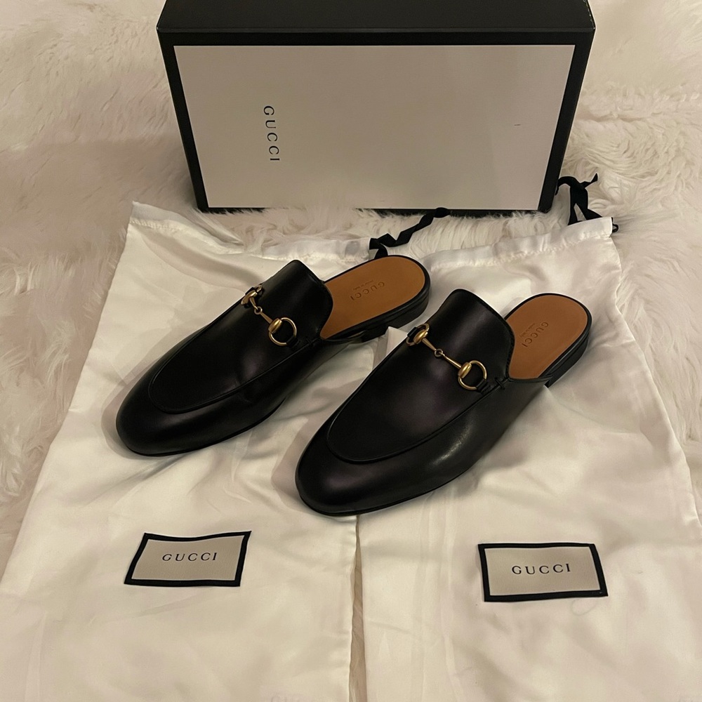 SOLD!!!!NEVER WORN GUCCI SHOES PRINCETOWN MULE